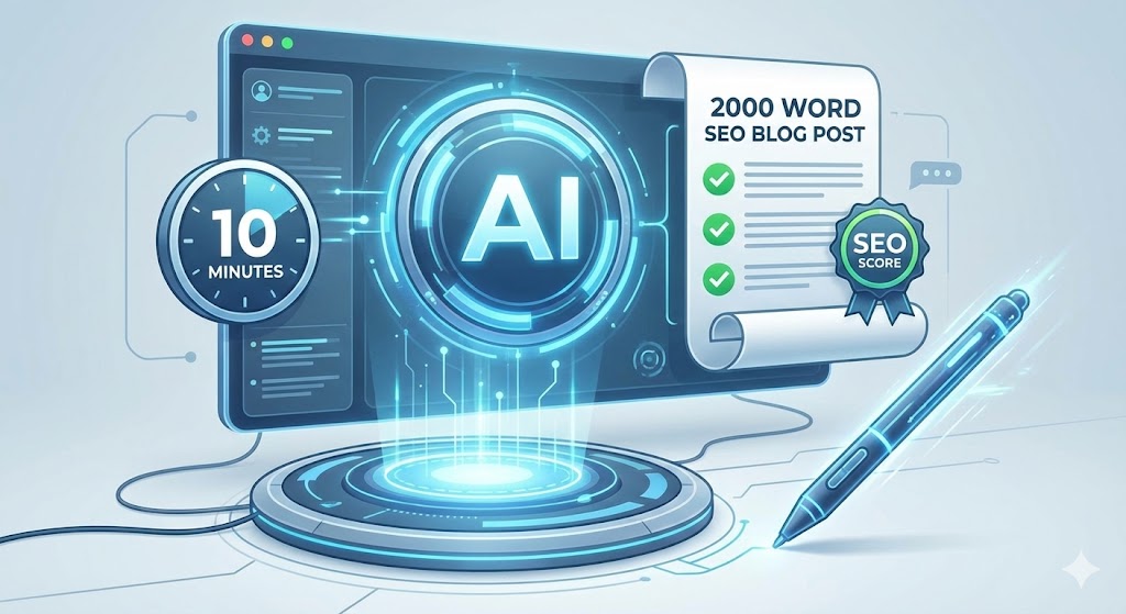How to Write a 2,000-Word SEO Blog Post in 10 Minutes (Using Your Own Key)
