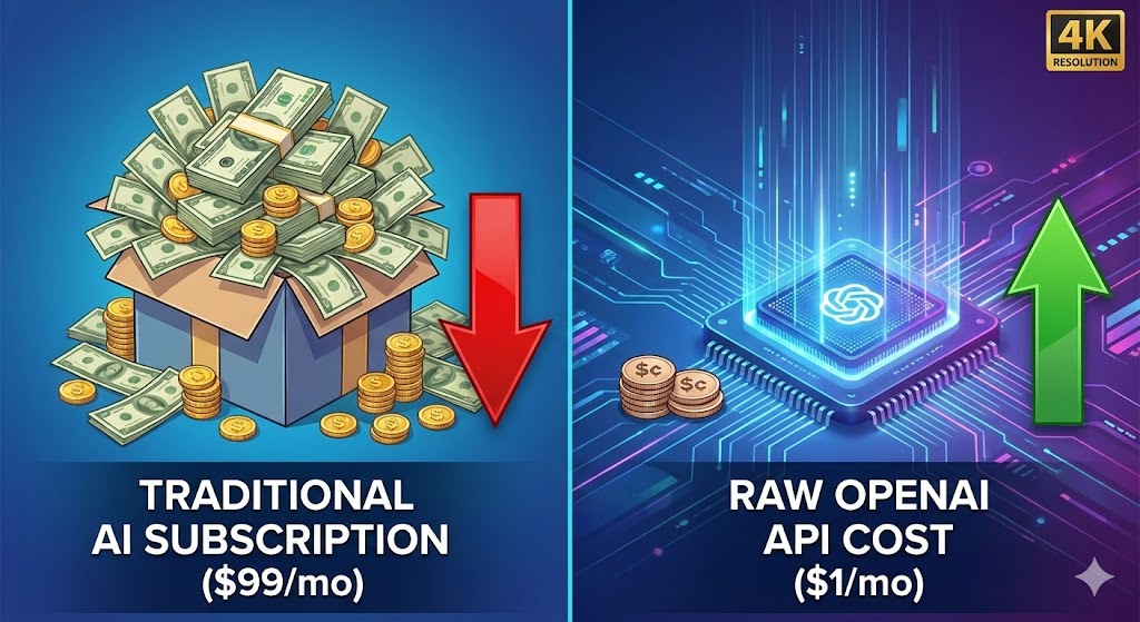 Raw OpenAI API Cost vs. AI Subscription Pricing: Are You Overpaying?