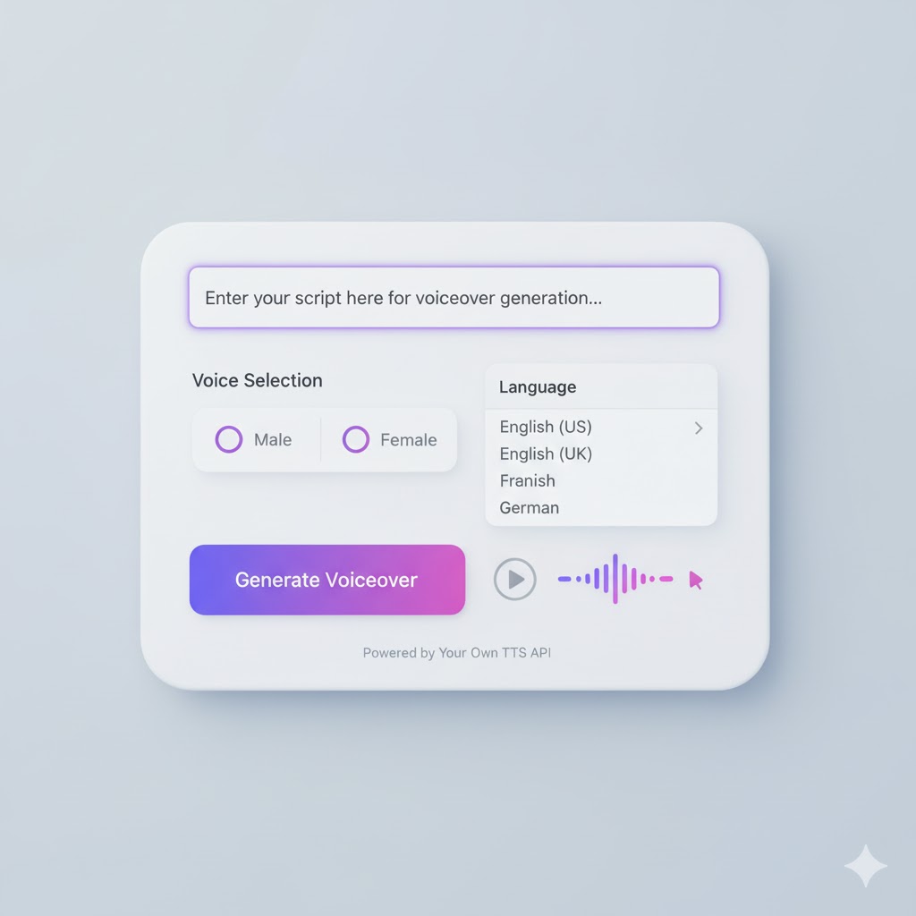 Create Natural-Sounding Voiceovers.